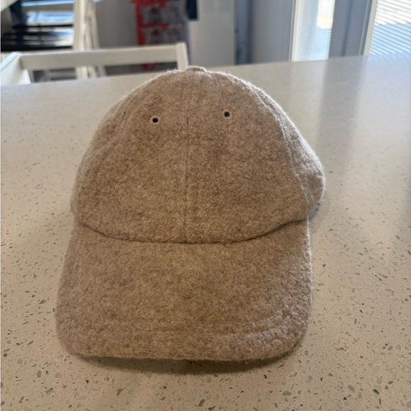 Janessa Leone Paige ballcap in a beige/oatmeal wool blend main image 4
